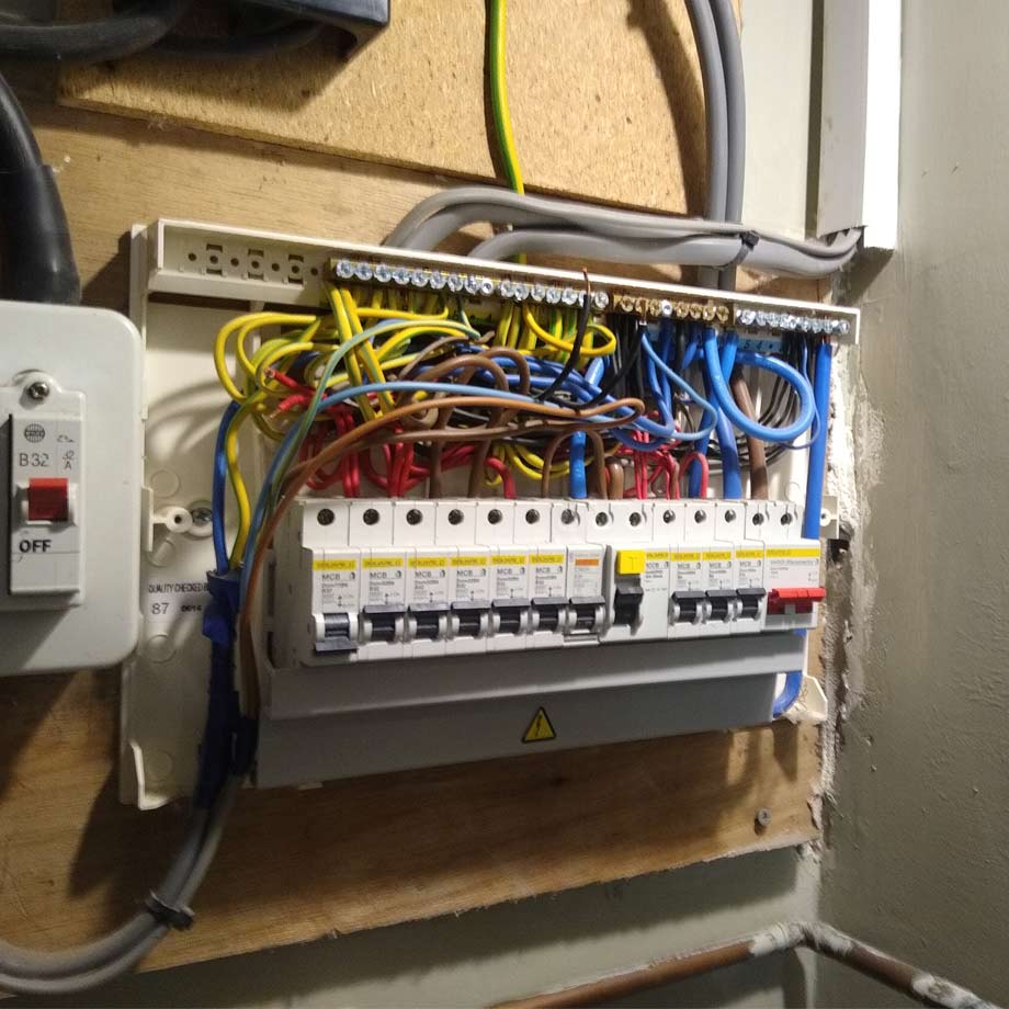 Fault finding and consumer unit upgrade in Sheffield - original consumer unit
