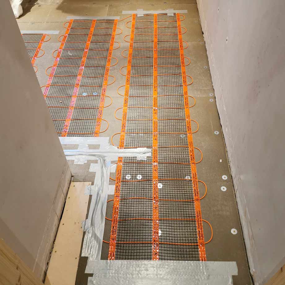 Full domestic rewire - electric heat mat installation - Didsbury