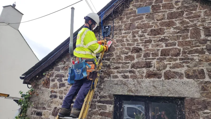 Emergency electrical work being carried out in Exeter in Devon